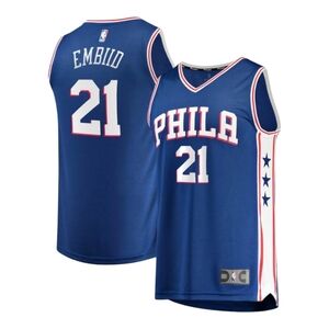 Philadelphia 76ers #21 EMBIID NBA Basketball Jersey By Fanatics PHILA- XL